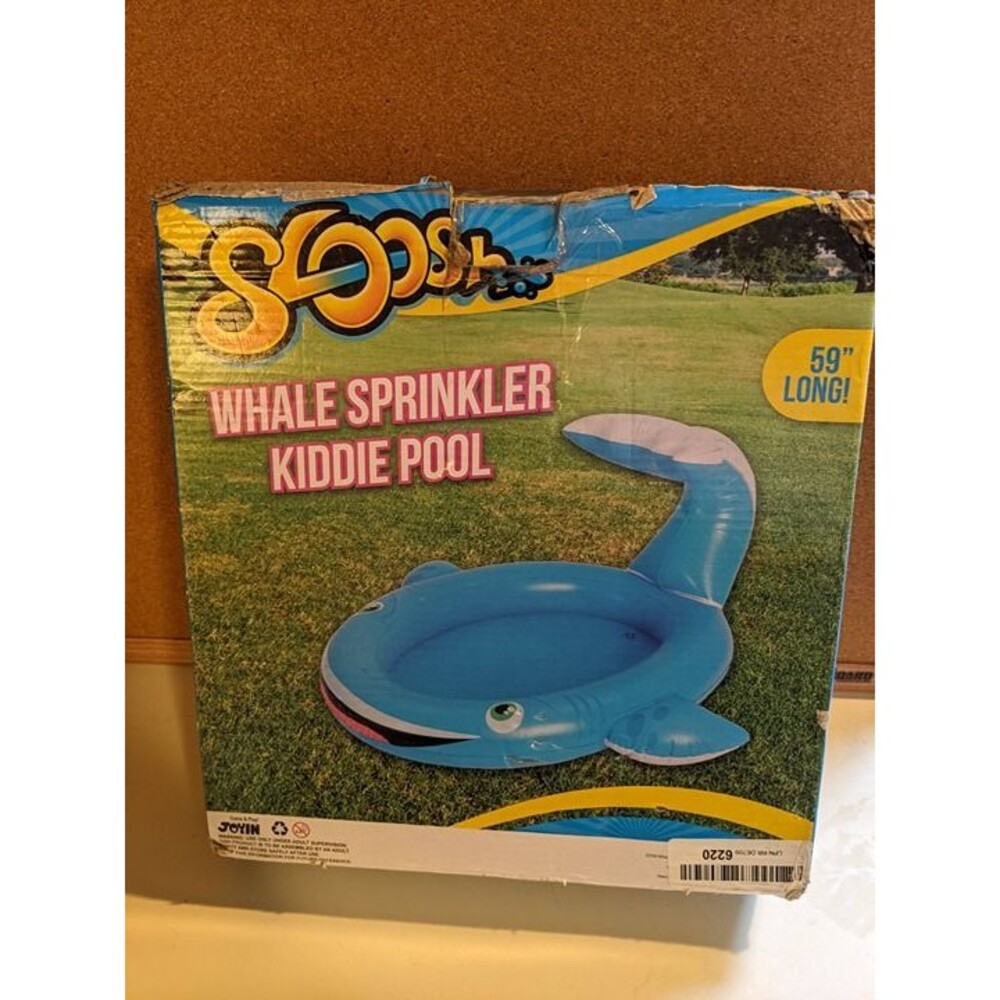 Sloosh Whale Sprinkler Kiddie Pool